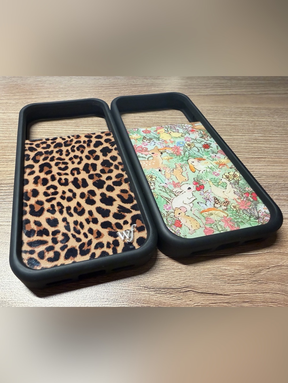 Wildflowers Leopard and Pastel Animal Duo Phone Case Set for iPhone 17 pro